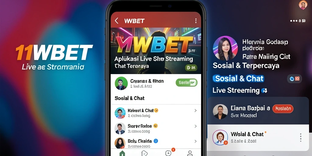 Antarmuka aplikasi 11WBET yang menarik untuk Live Streaming.