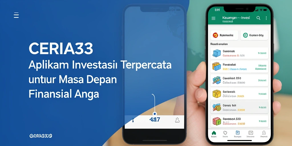 Screenshot antarmuka utama CERIA33 yang mudah digunakan untuk investasi.
