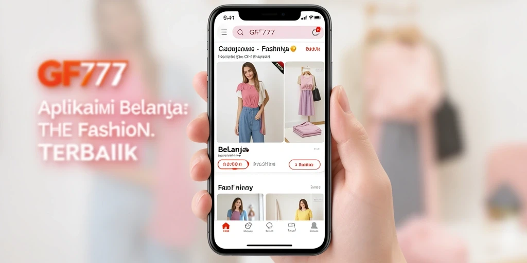 Antarmuka aplikasi GF777 yang stylish dan mudah digunakan.