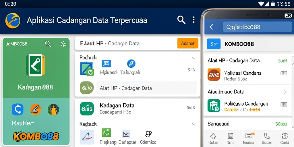 Tampilan antarmuka KOMBO88 yang modern untuk cadangan data.
