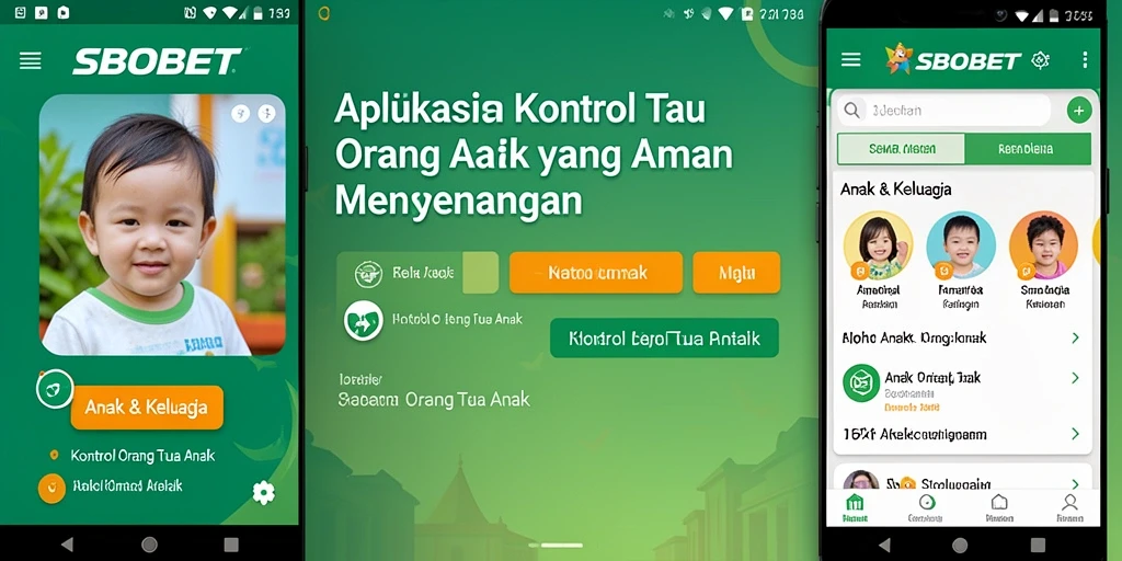 Antarmuka aplikasi SBOBET yang intuitif untuk kontrol orang tua.