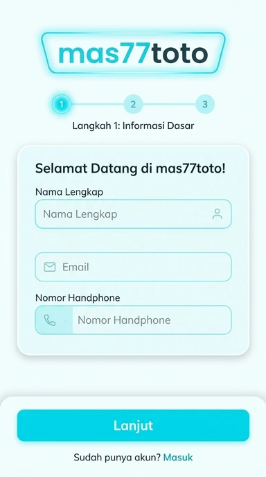 Registrasi Akun Baru mas77toto untuk Pengguna Android