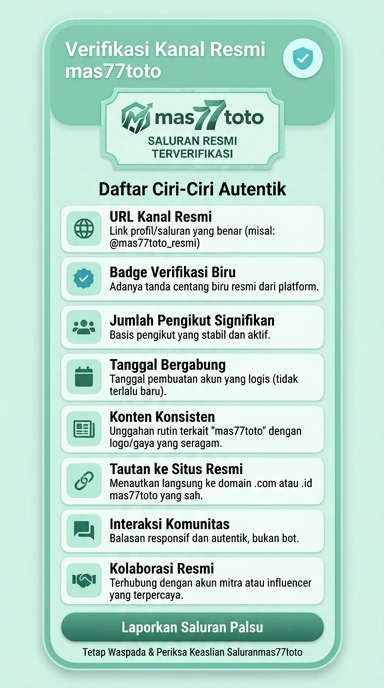 Kanal Resmi mas77toto untuk Pengguna Android di Indonesia
